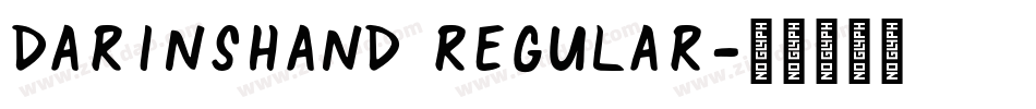 DarinsHand Regular字体转换